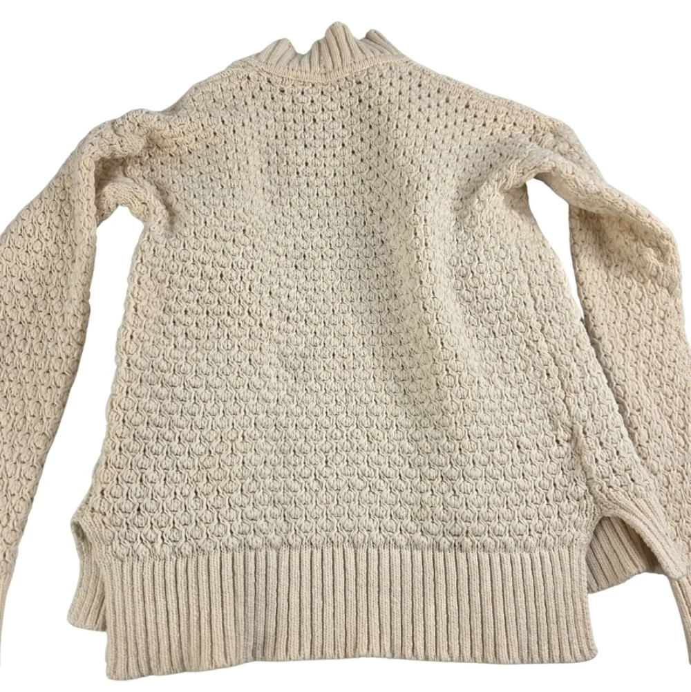 Loft Cream Open-Front Size S Cardigan Sweater Classic 3126-CN